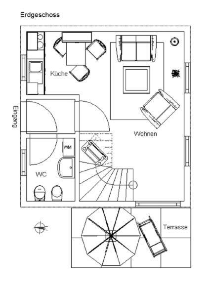 Modernes 5-Sterne-Ferienhaus Im Maisonettenstil In Damp Exteriér fotografie